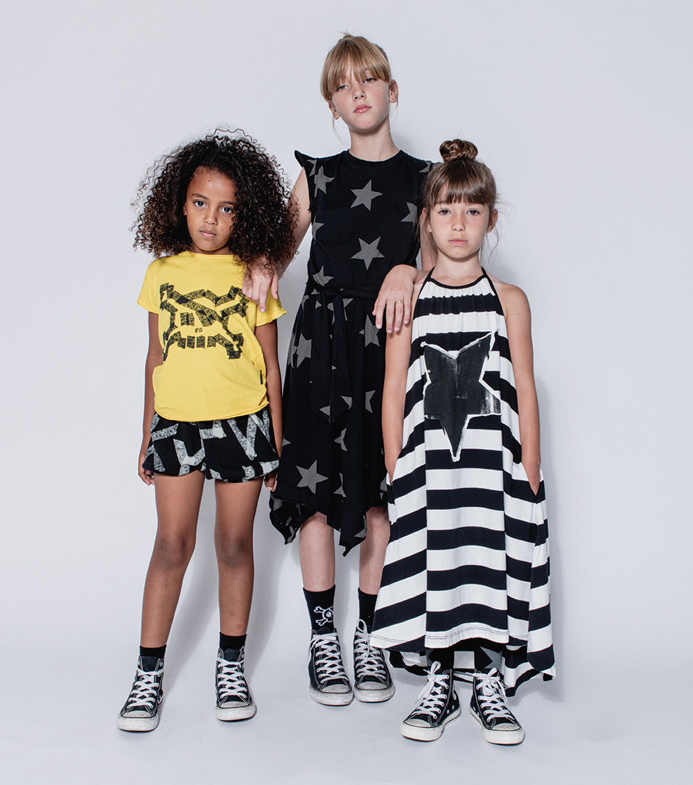 Kid | Fancy Star Dress | Heather Grey
