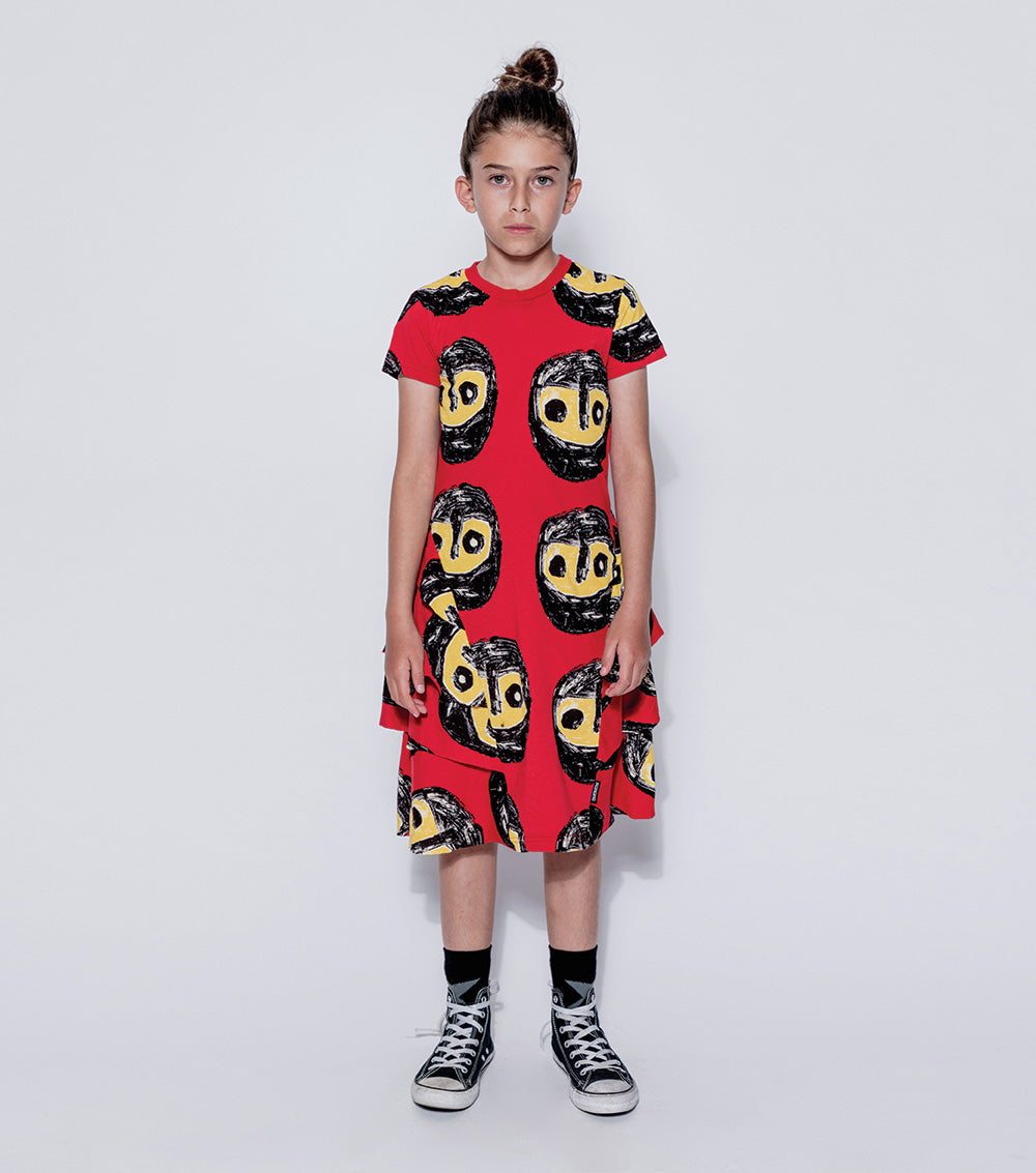 Kid | The Warriors Layered Dress | Black