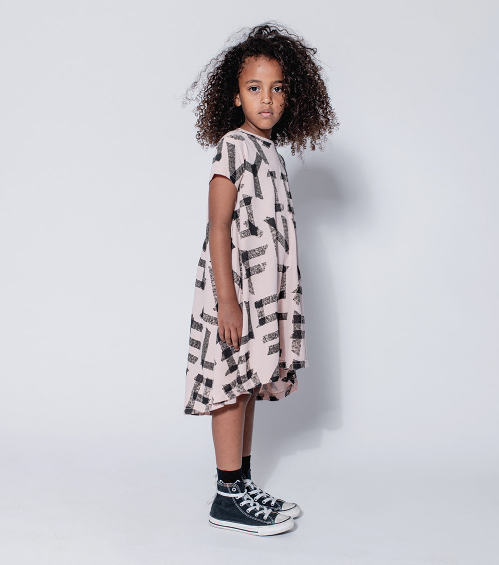 Kid | 360 Masking Tape Dress | Natural