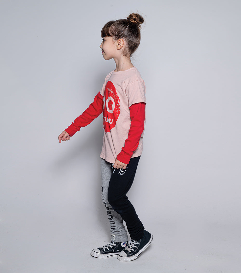 Kid | Nununu Smile Print Shirt | Powder Pink