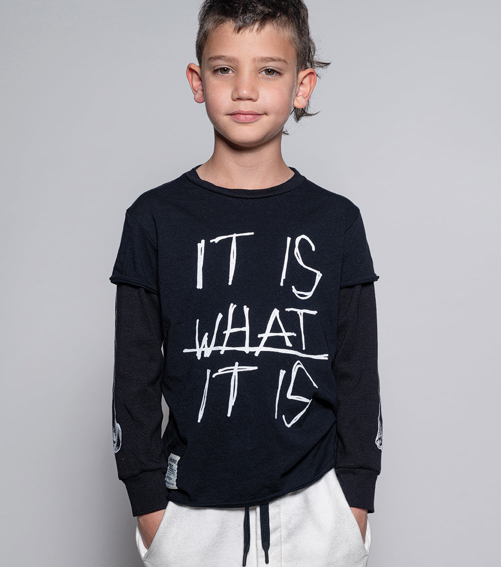 Kid | It Is What It Is Shirt | Black