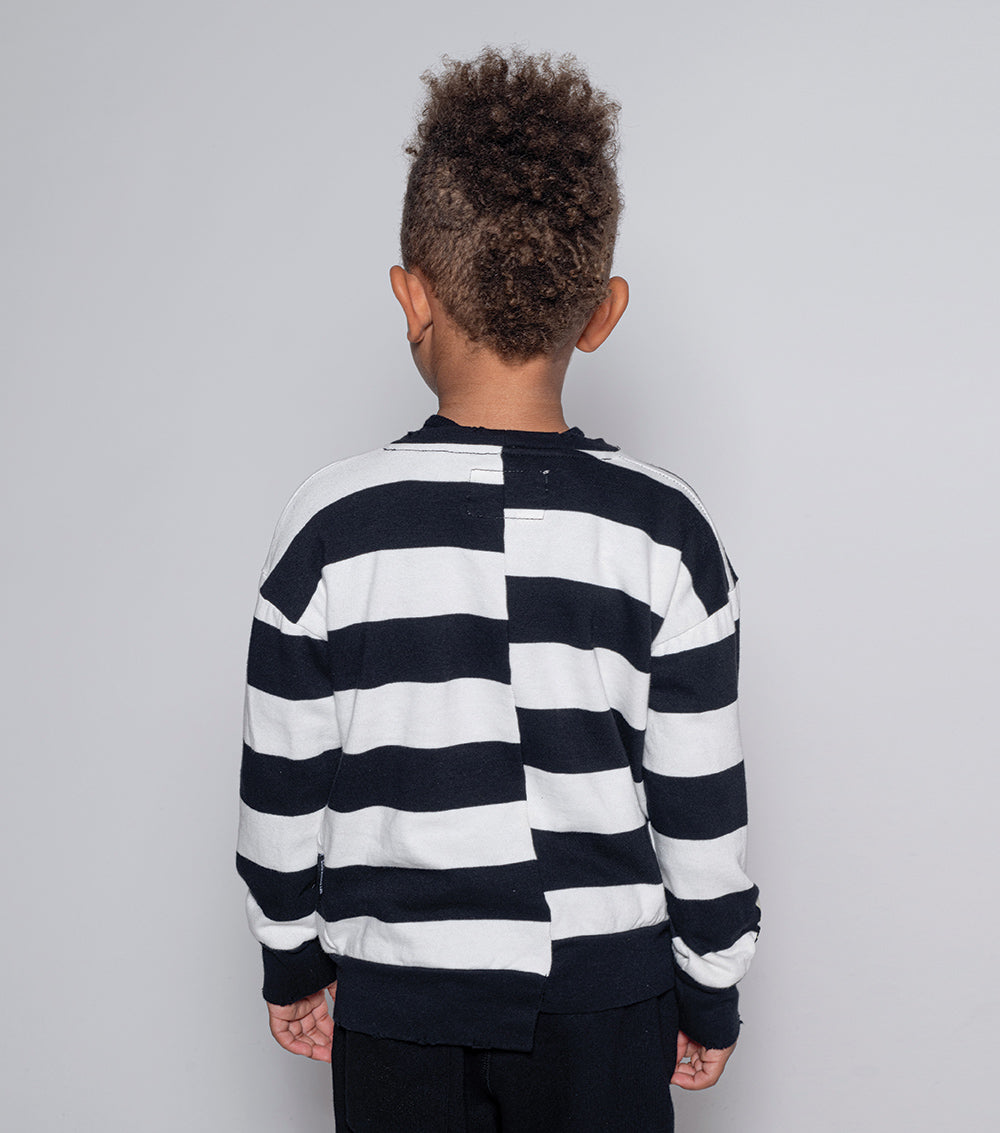 Kid | Mischief Cat Sweatshirt | Stripes