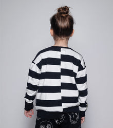 Kid | Mischief Cat Sweatshirt | Stripes
