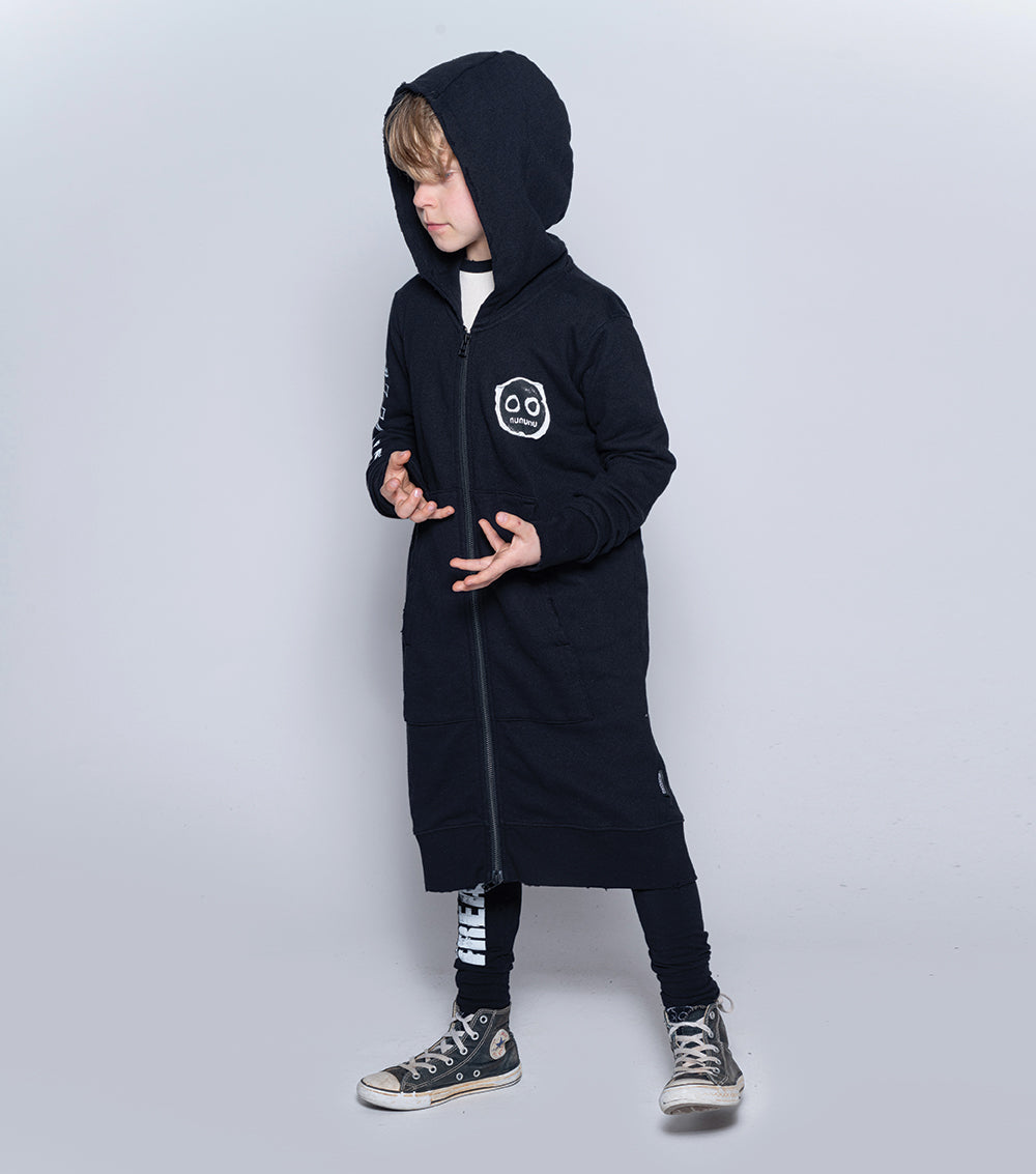 Kid | Mega Zip Hoodie | Black