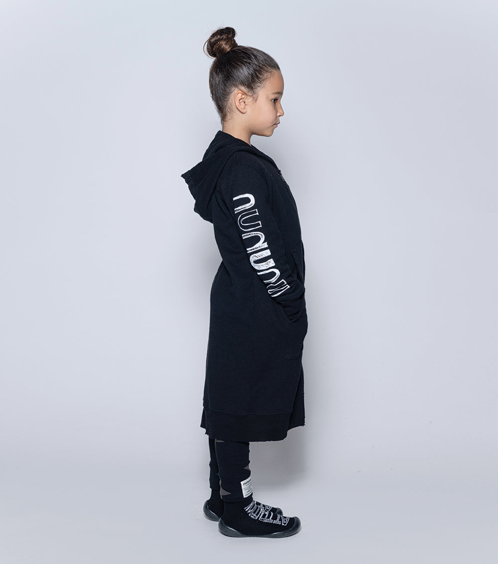 Kid | Mega Zip Hoodie | Black