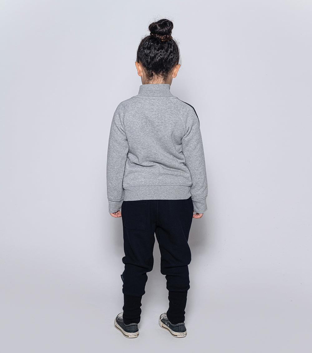Kid | Sporty Zip Training Jacket | Black