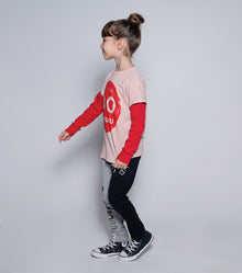 Kid | It Is What It Is Duo Leggings | Black x Heather Grey