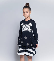 Kid | Mash Up Layered Dress | Black