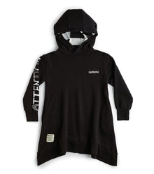 Kid | Attention Hooded Dress | Black