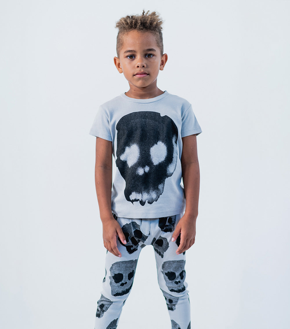 Kid | Water Skull Loungewear | Ice Grey