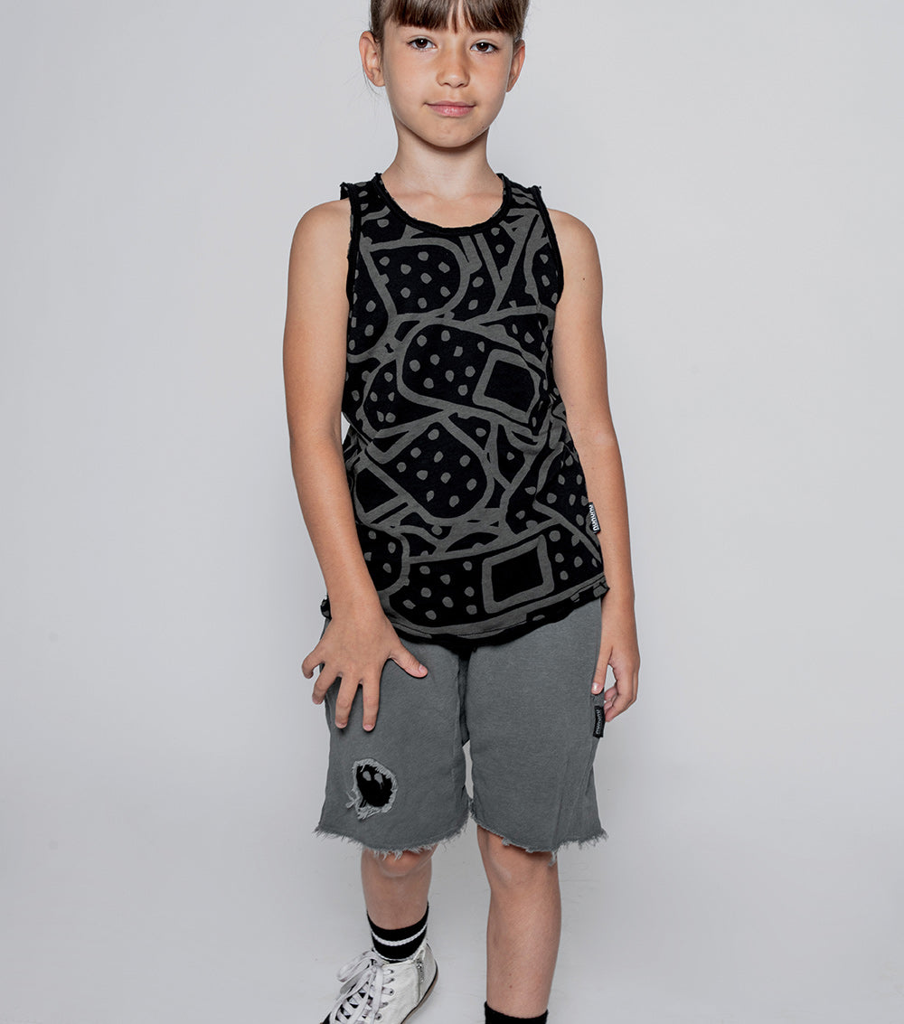 Kid | Bandaid Tank Top | White