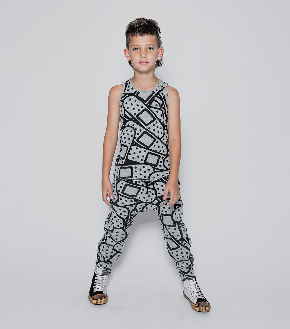 Kid | Bandaid Tank Top | White