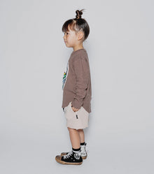 Kid | Rainbow Dude Patch Shirt | Earth Brown