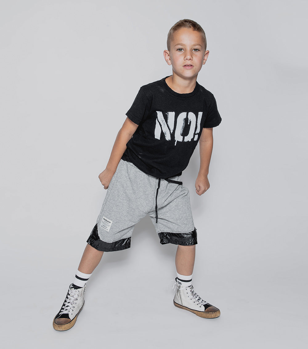 Kid | Training Shorts | Heather Grey x Black