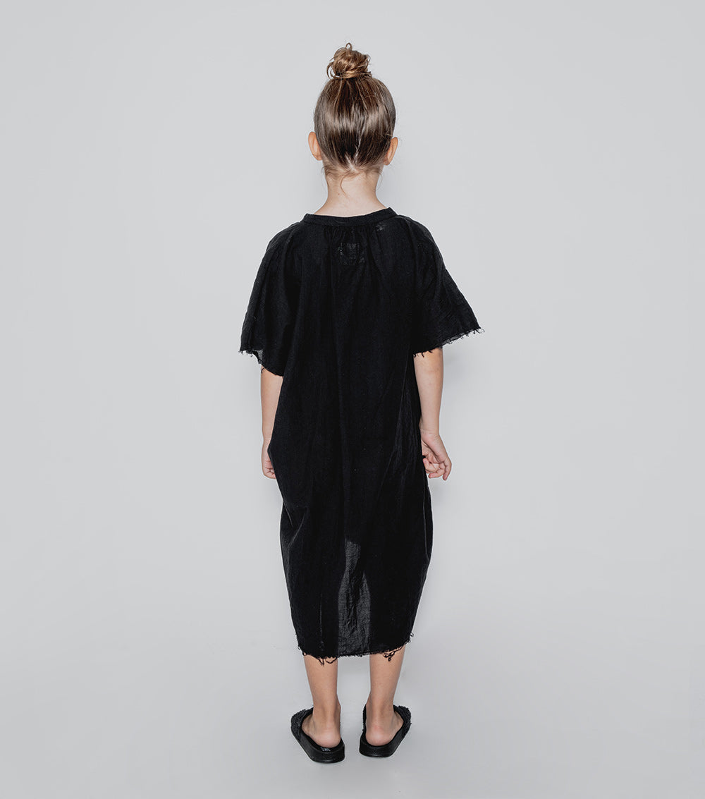 Kid | Summer Kaftan | Black
