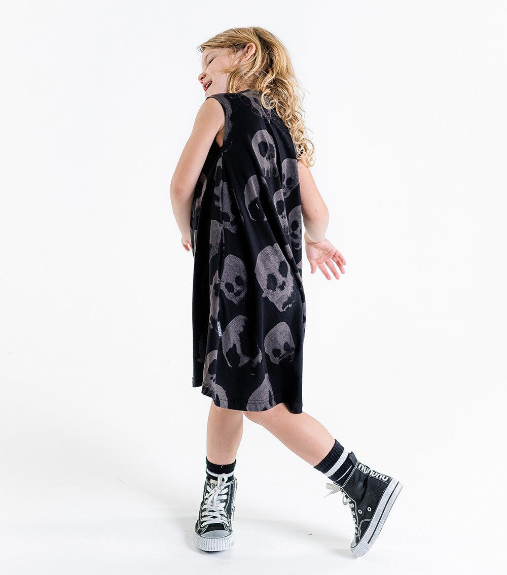 Kid | 360 Water Skull Dress | Black