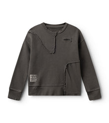 Kid | Patchwork Sweatshirt | Dyed Graphite