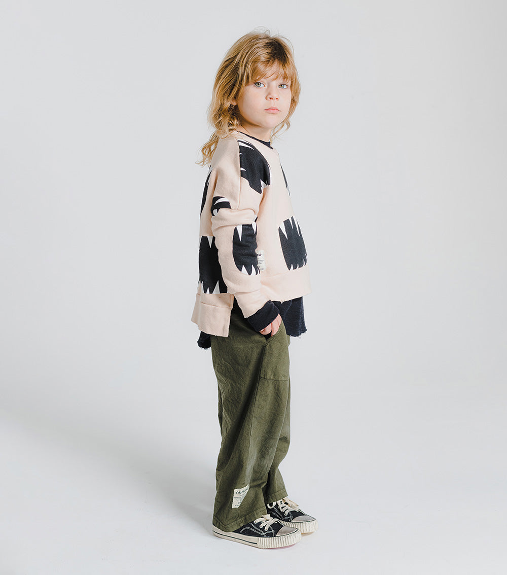Kid | Roar Box Sweatshirt | Nude