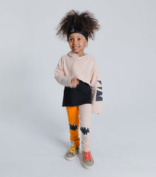 Kid | Jester Leggings | Orange x Nude