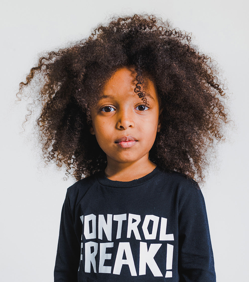 Kid | Goofy Skulls Layered Dress | Black