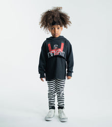 Kid | Kooky Monster Mini Hoodie | Black