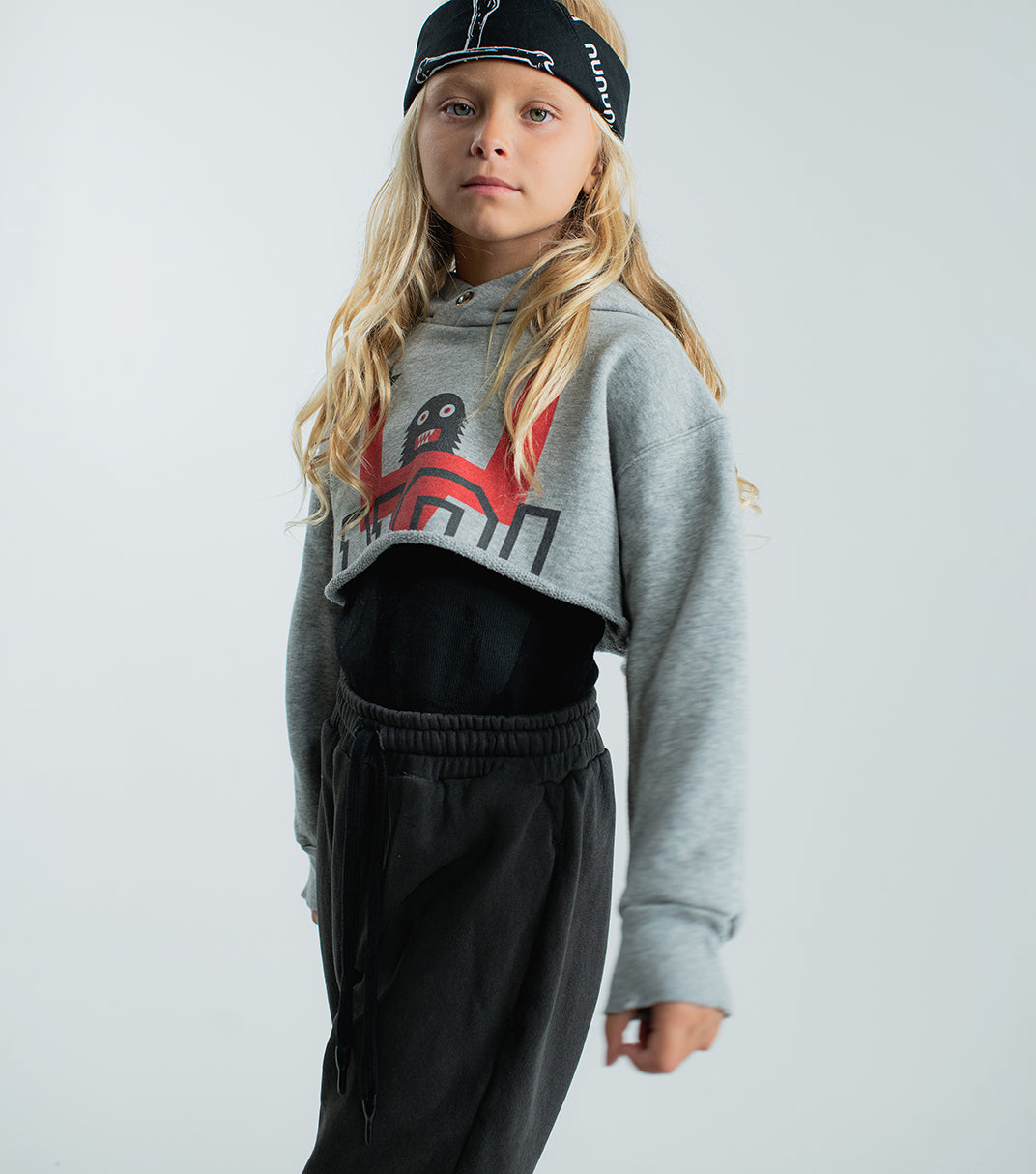 Kid | Kooky Monster Mini Hoodie | Black