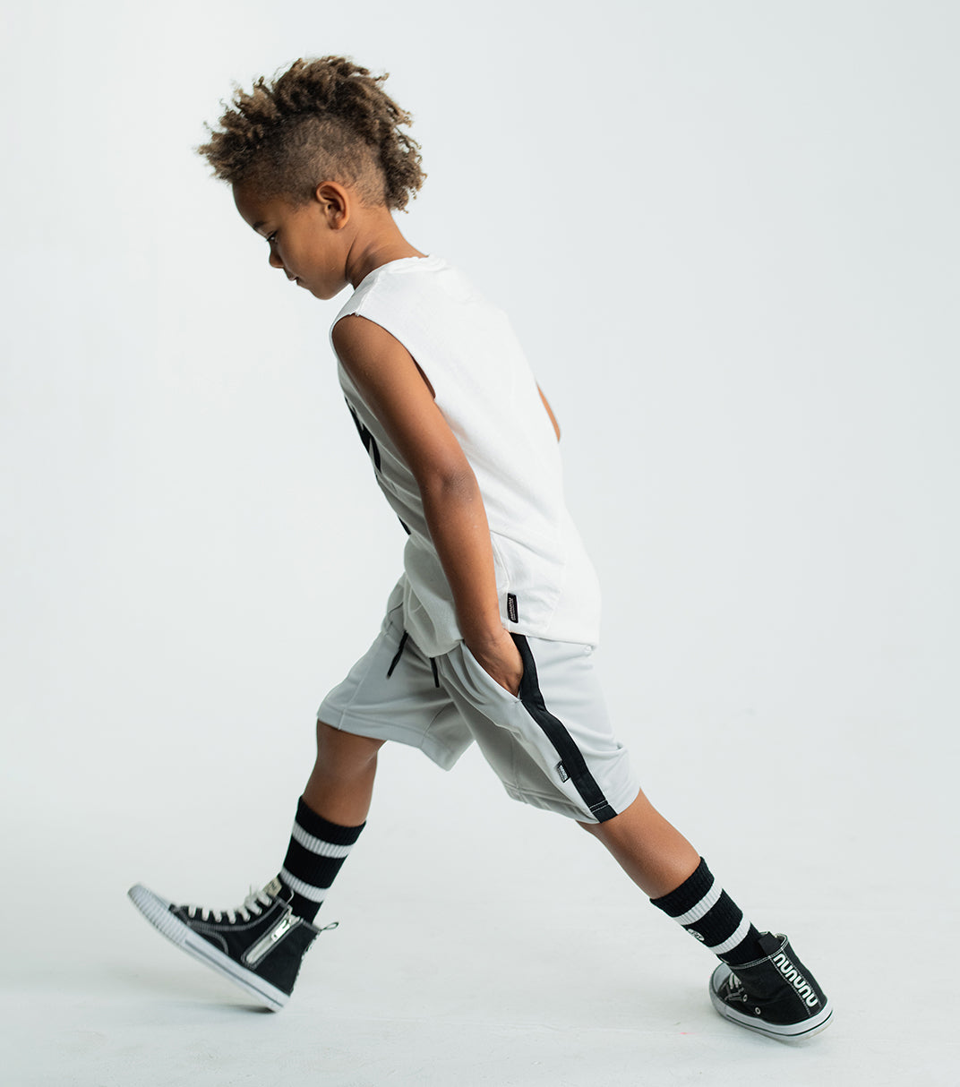 Kid | Sporty Shorts | Ice Grey