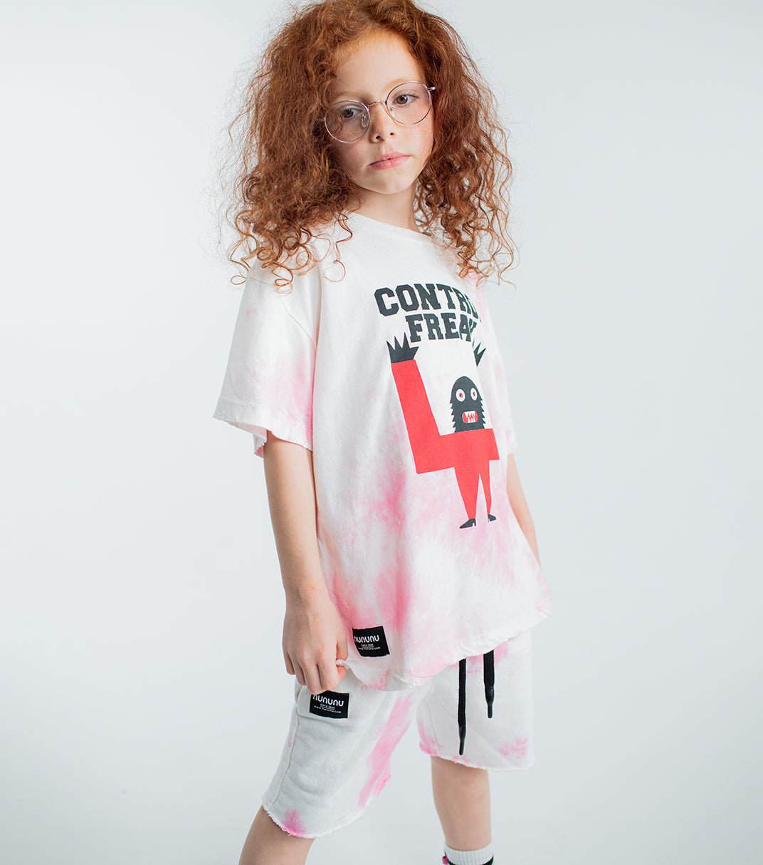 Kid | Tie Dye Sweatshorts | Pink