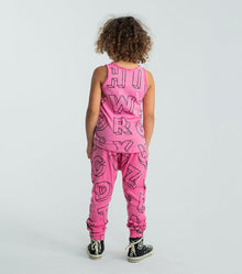 Kid | Light A-Z Baggy Pants | Black