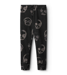 Kid | Faded Skulls Leggings | Black