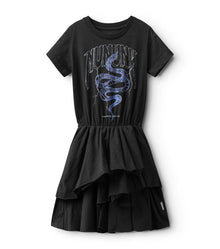 Kid | Layered Snake Dress | Black