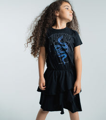 Kid | Layered Snake Dress | Black
