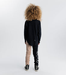 Kid | Dizzy Skull Patch Shirt | Black