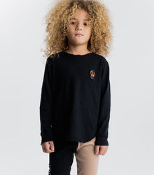 Kid | Dizzy Skull Patch Shirt | Black