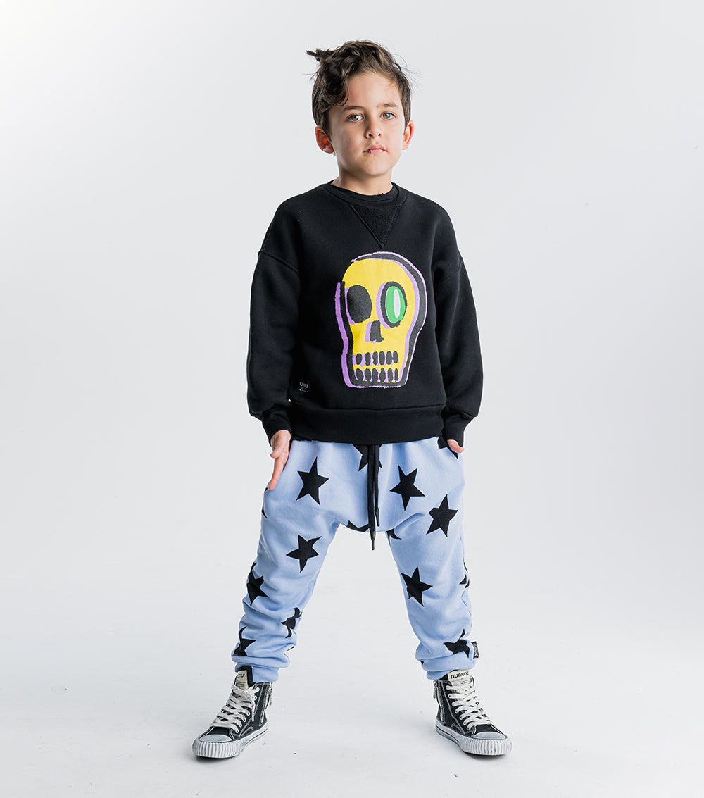 Kid | Dizzy Skull Heavy Sweatshirt | Black