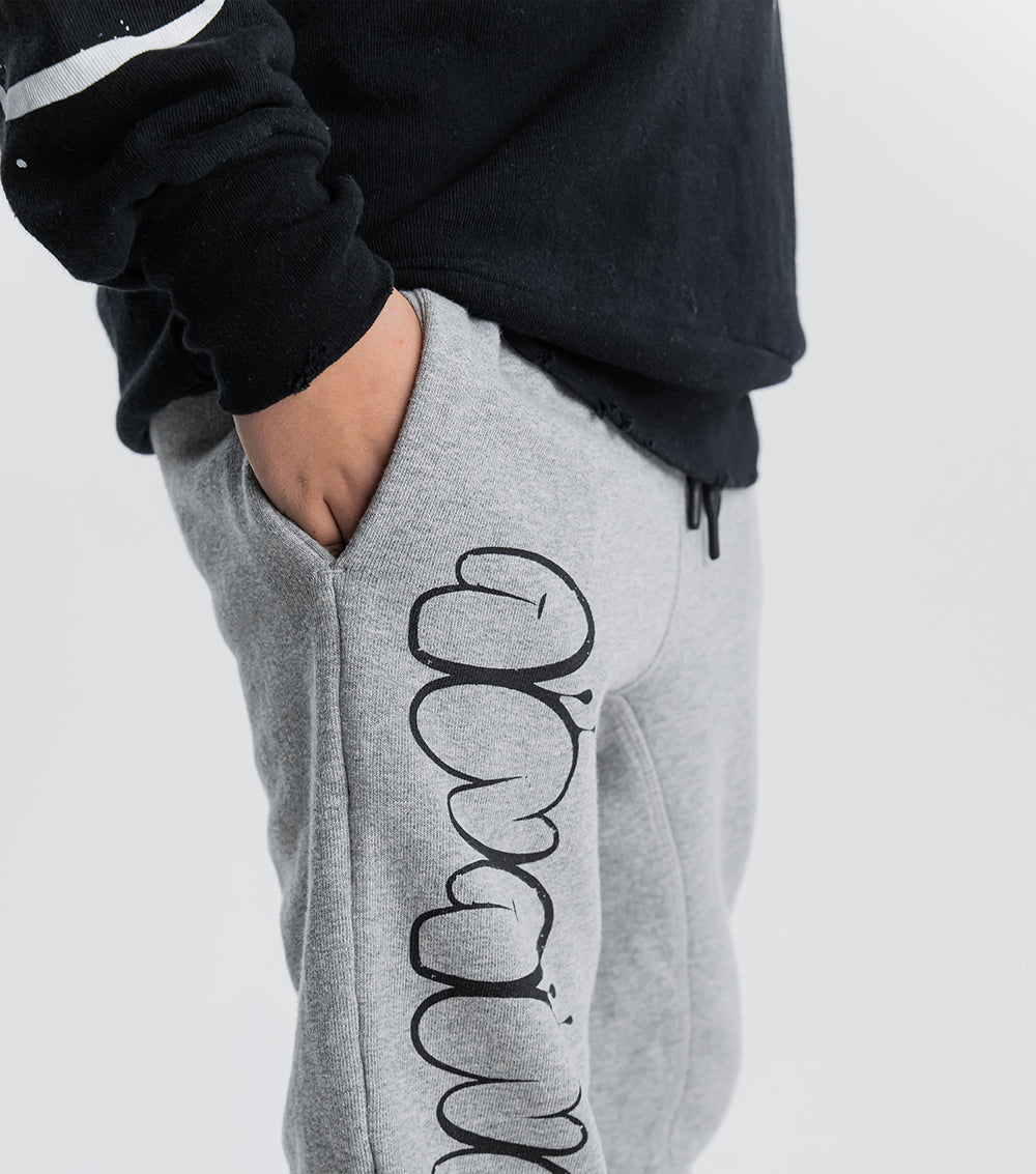 Kid | Bubbly Nununu Sweatpants | Heather Grey