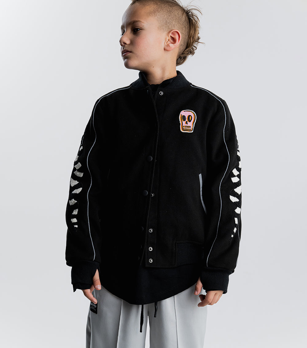 Kid | Varsity Jacket | Black