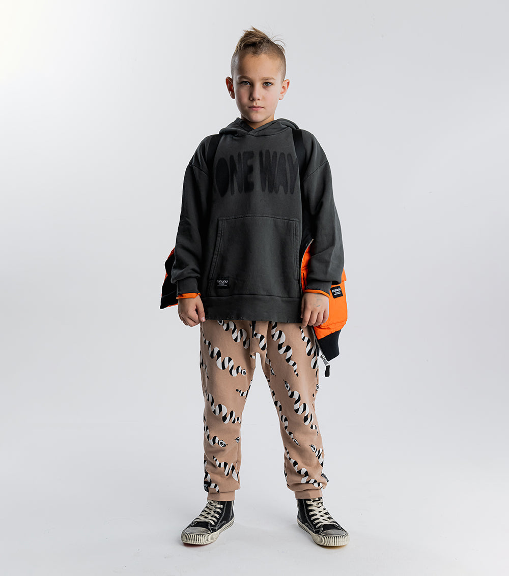 Kid | Stripey Snakes Baggy Pants | Coffee