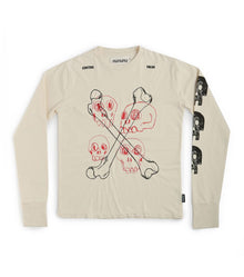 Women | Multi Skull Shirt | Natural