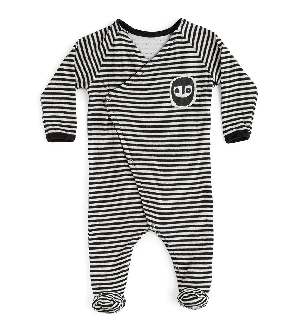 Newborn | Striped Footed Overall | Stripes
