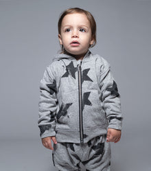 Newborn | Star Zip Hoodie | Black