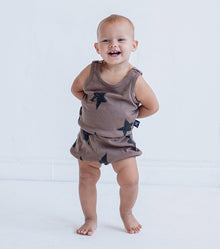 Newborn | Star Yoga Overall | White