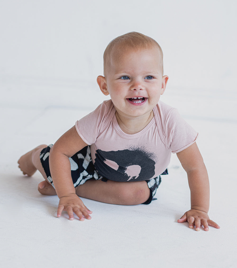 Newborn | Abc Soft Shorts | Black