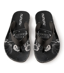 Kid | Skull Flip Flops | Black