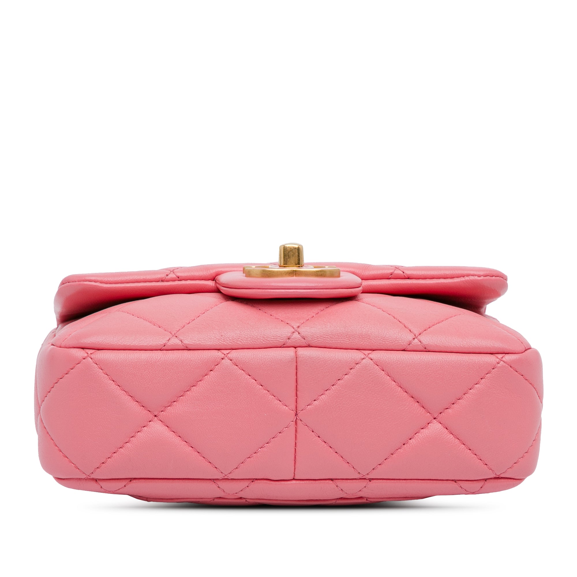 Chanel | Pre-Owned Mini Lambskin Pending CC Flap | Pink