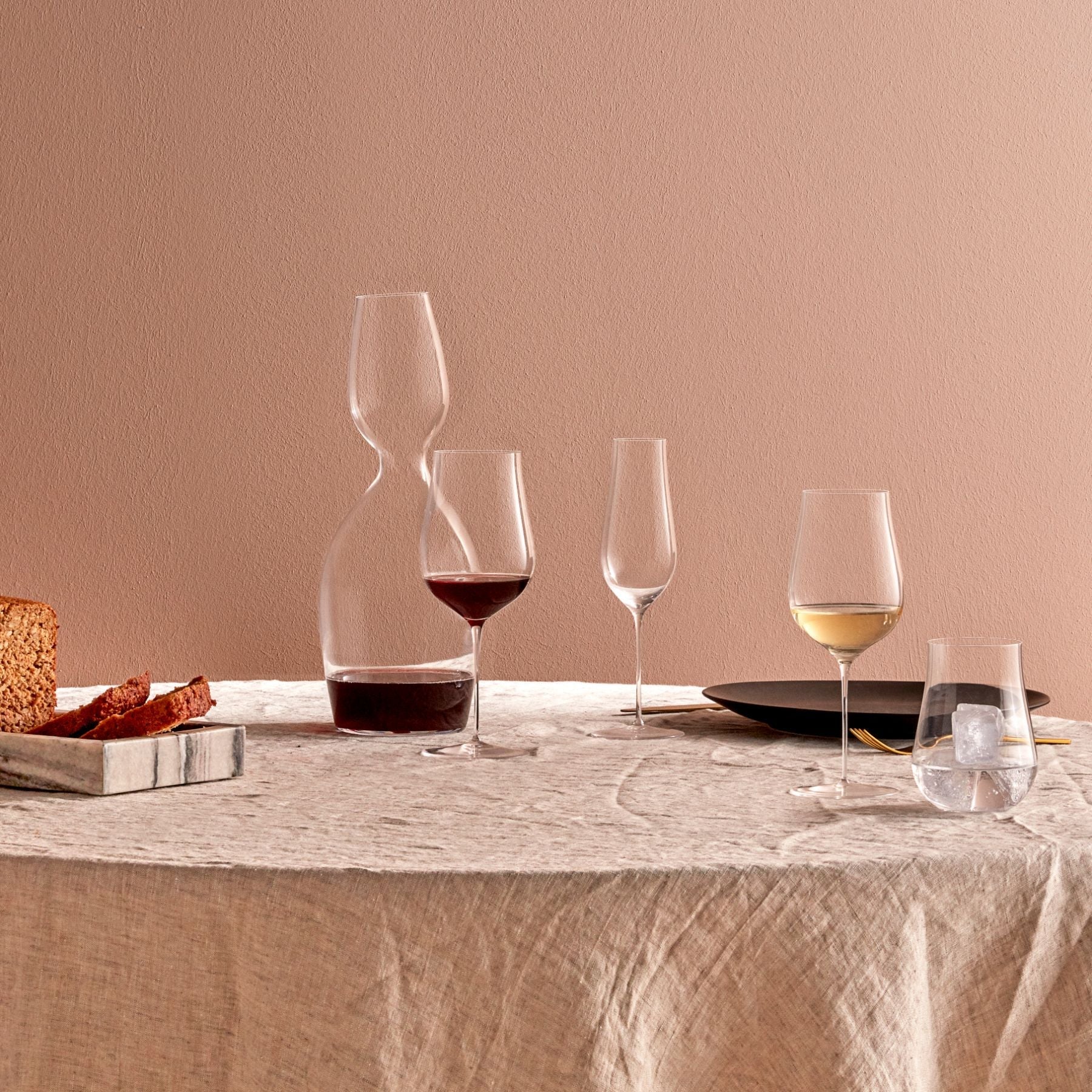 Red Or White Decanter | Clear Crystal