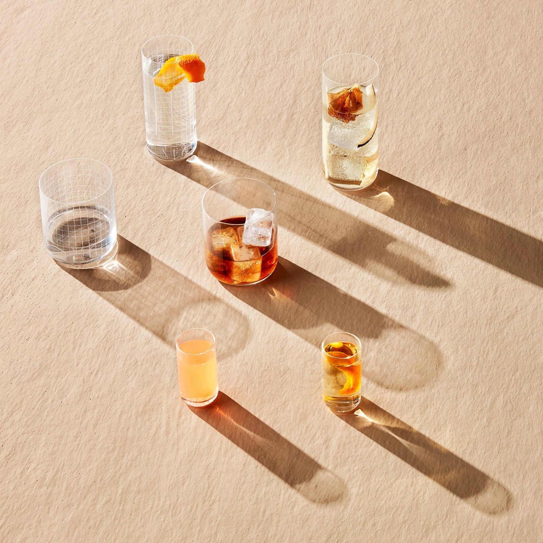 Finesse High Ball Glasses | Clear Crystal | Set of 4