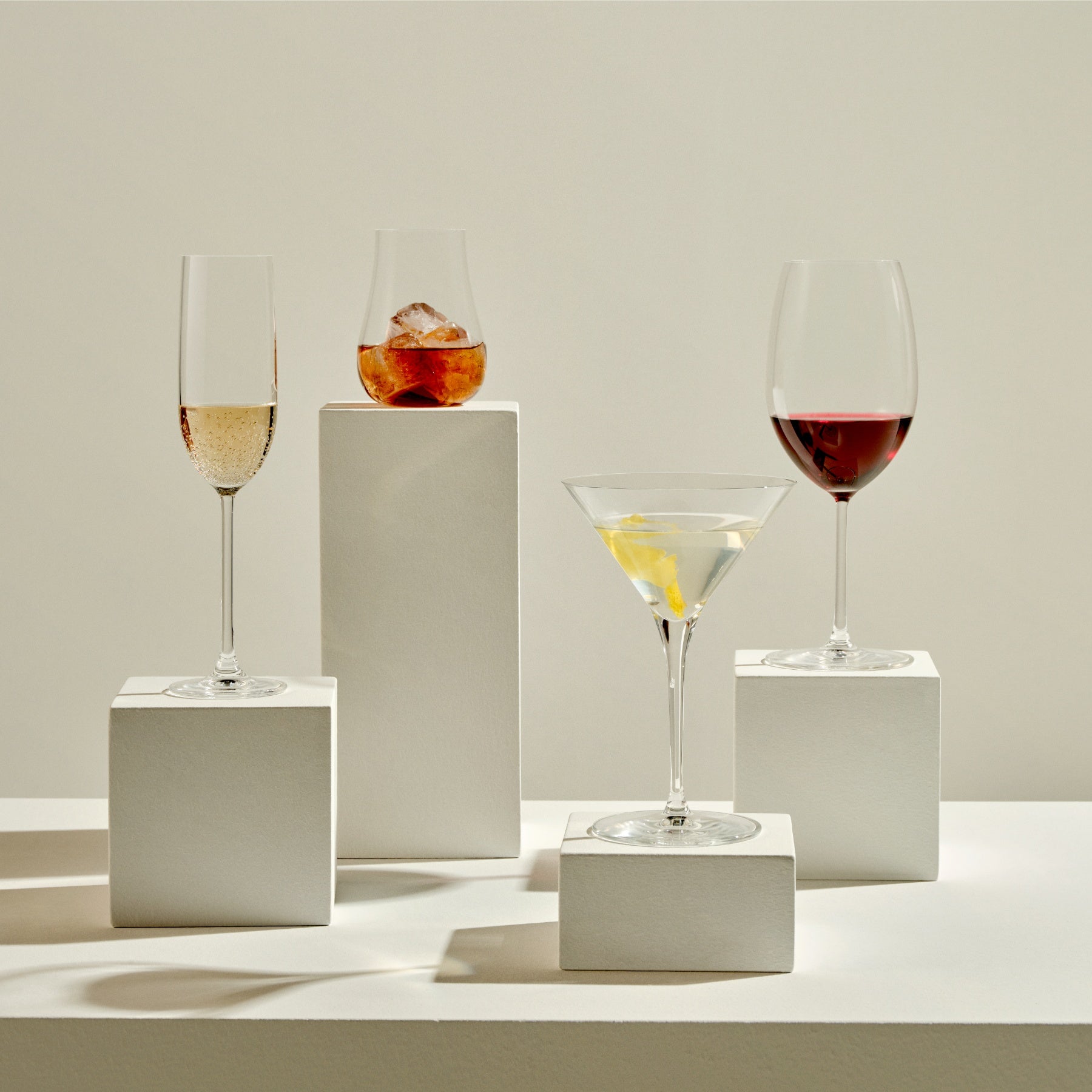 Vintage Whisky Glasses | Clear Crystal | Set of 4