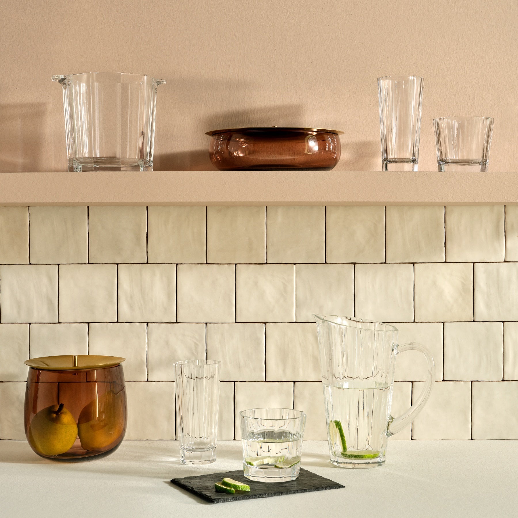 Hemingway High Ball Glasses | Clear Crystal | Set of 4