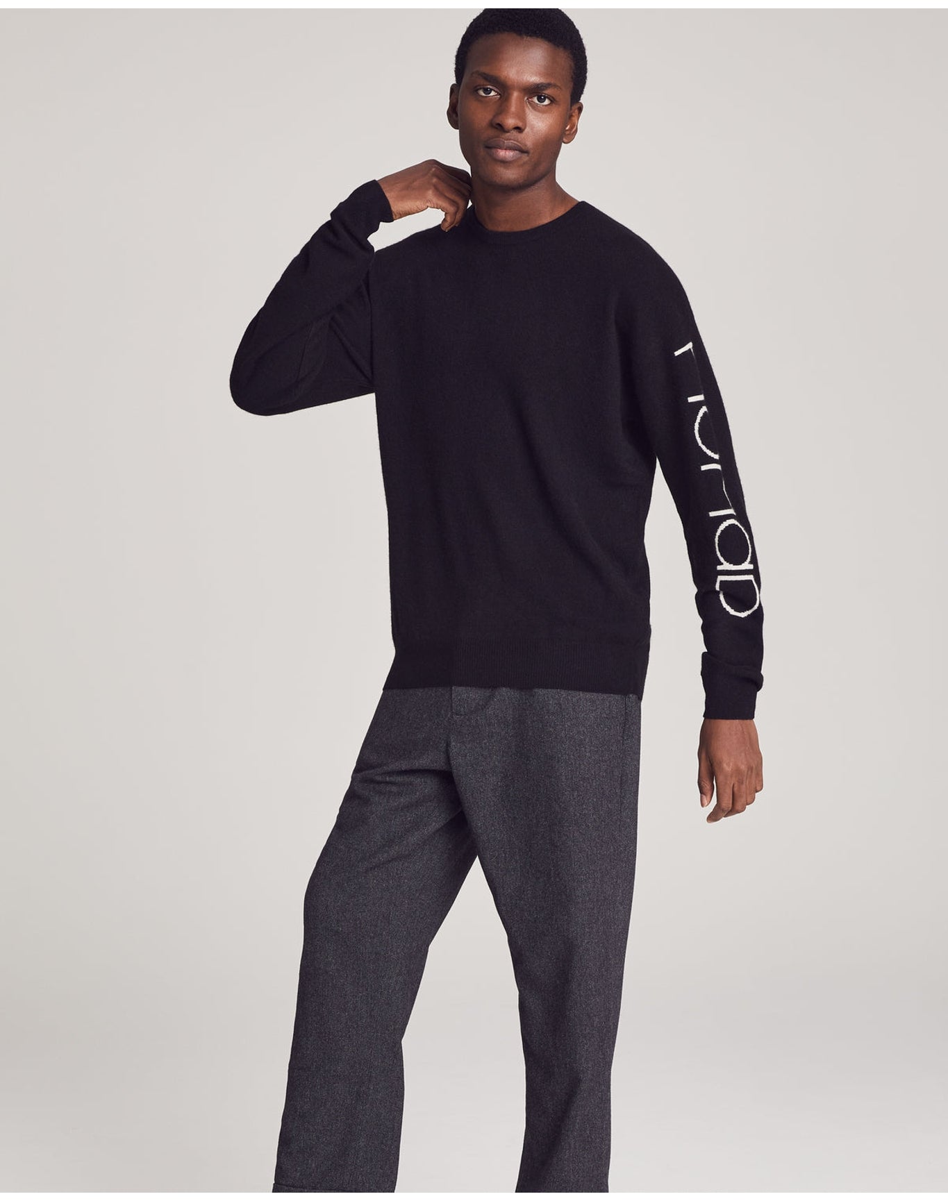 Nomad1942 | Men | Dawson Intarsia Crew | Black